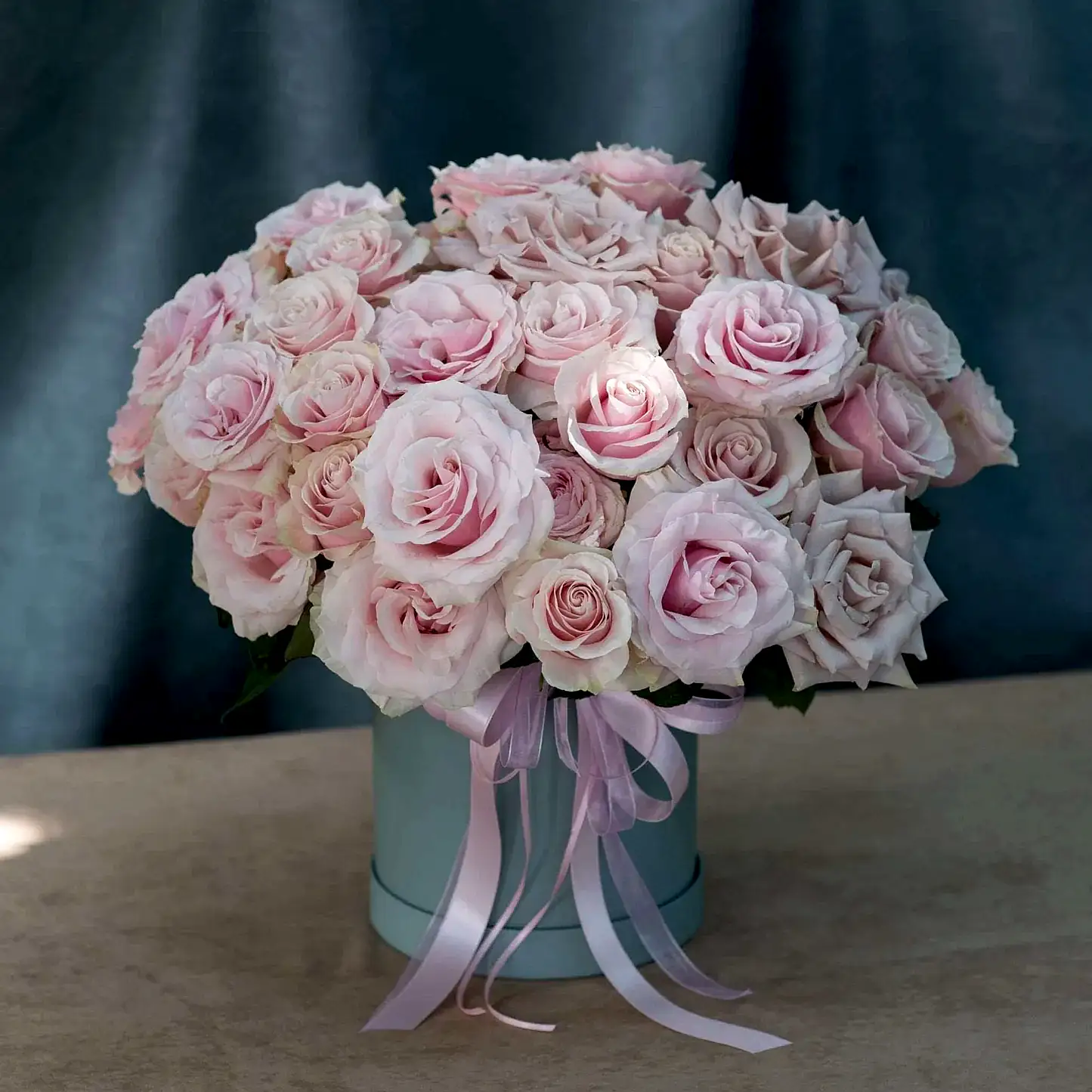 Blush Pink Rose Hatbox - Pulbrook & Gould