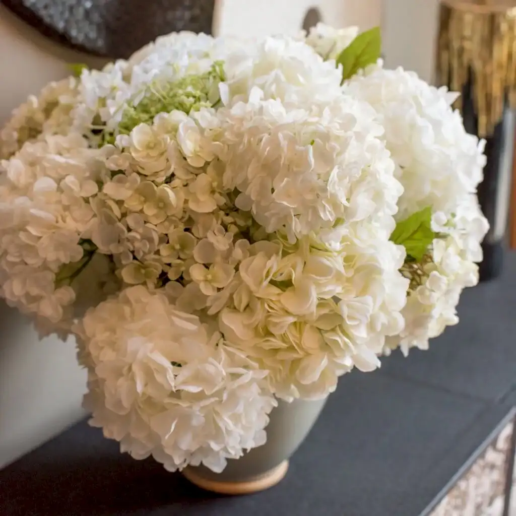 Mixed White Hydrangea Arrangement - Pulbrook & Gould